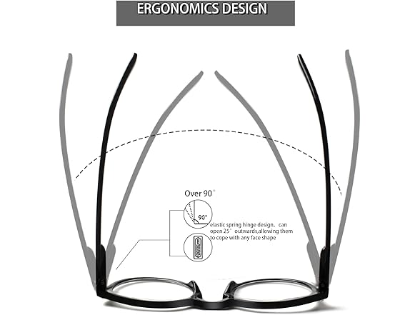 10 Pack Large Round Reading Glasses