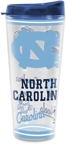 Rico Industries NCAA North Carolina Tar Heels Double Wall 20oz Tritan Tumbler