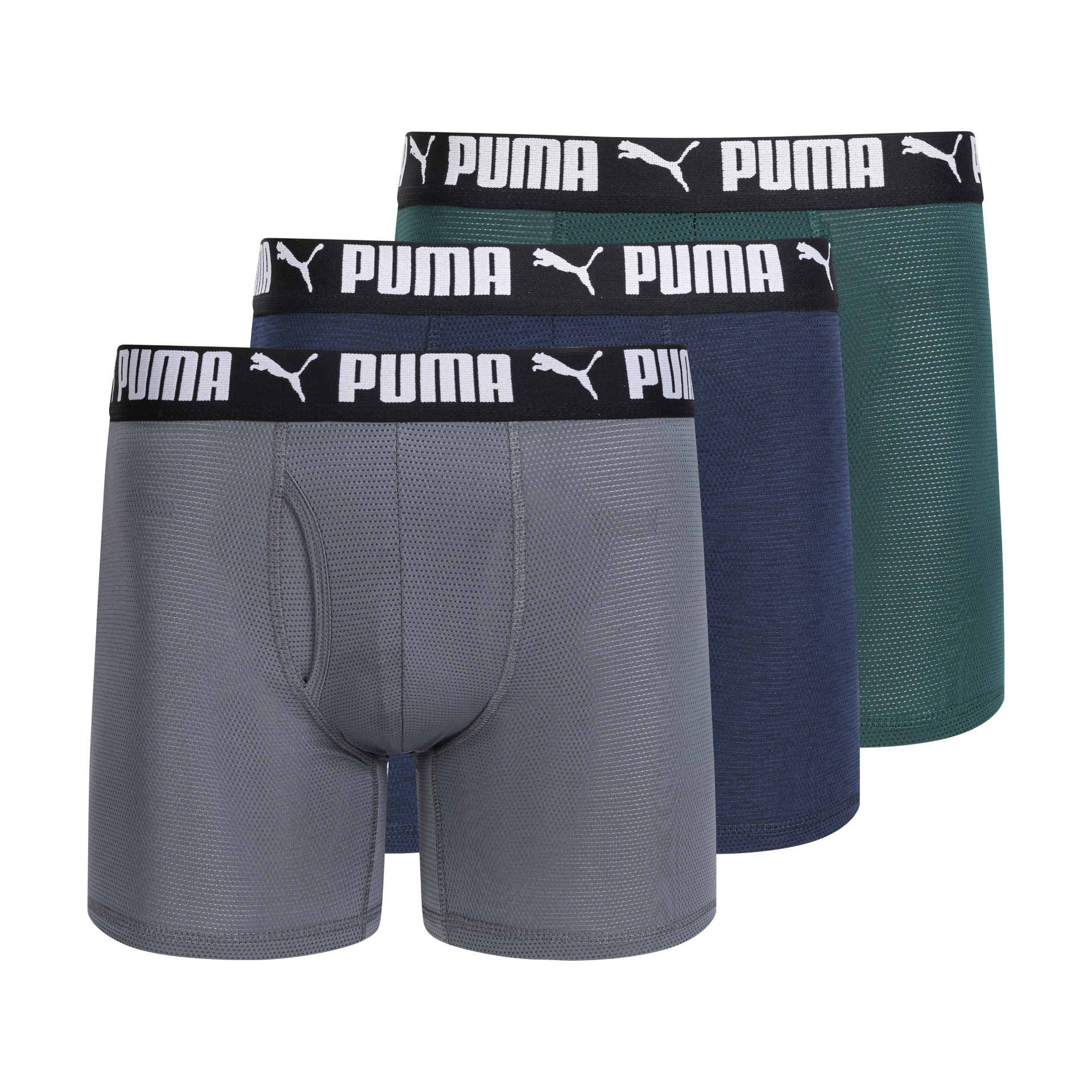 PUMA Men's 3-Pack Mesh Boxer Briefs - Gallery 5