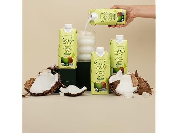 12PK Real Coco Organic Pressed Coconut Water
