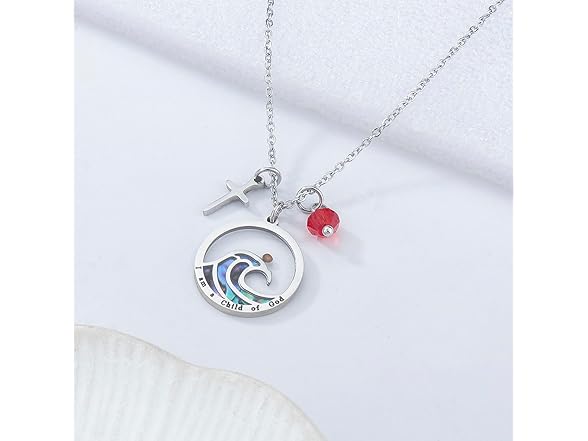 MollyQueen Wave Mustard Seed Necklace