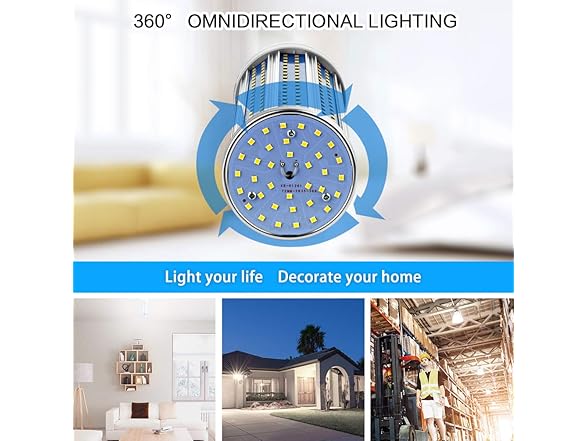FanNicoo E39 80W LED Corn Light Bulb