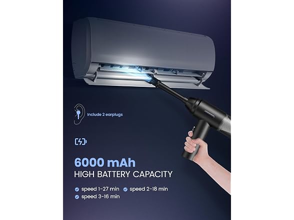 Shinebella Wireless Compressed Air Duster &Car Vacuum 2 in 1