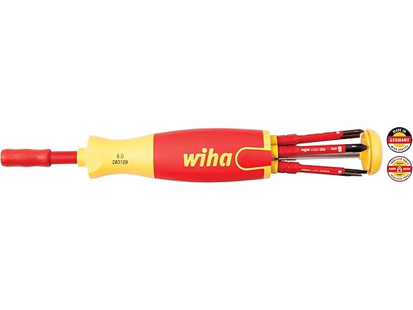 Wiha 28394 Insulated Slimline Driver Blade Set 7pc