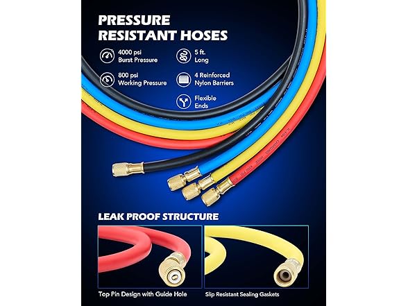 Orion Motor Tech AC Vacuum Pump and Gauge Set