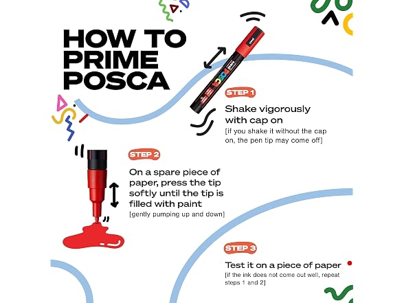 POSCA PC-3M Paint Markers, Reversible Fine Tip
