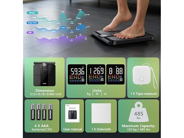 LVPIMAN Smart Scale for Body Weight