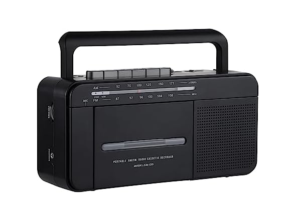 SEMIER Boombox MP3 Conversion Tape Player
