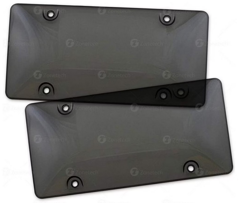 Zone Tech GA0044-UB Smoked License Plate 2 Pk - Gallery 3