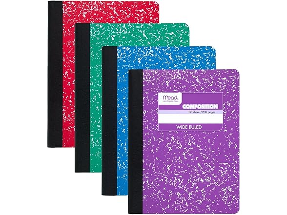 Mead Wide Ruled Composition Notebook