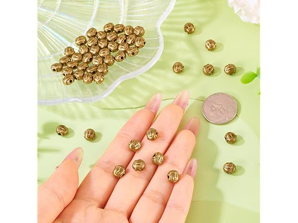 Craftdady 50pcs Antique Bronze Buddha Head Loose Beads