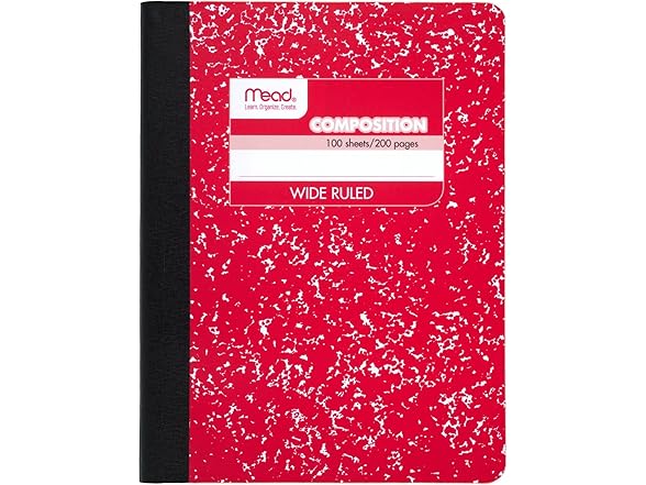 Mead Wide Ruled Composition Notebook