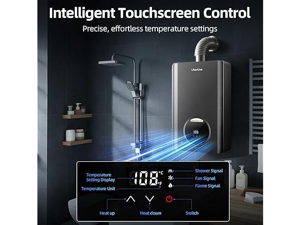 LiberLive Propane Gas Tankless Water Heater | Max 3.6 GPM
