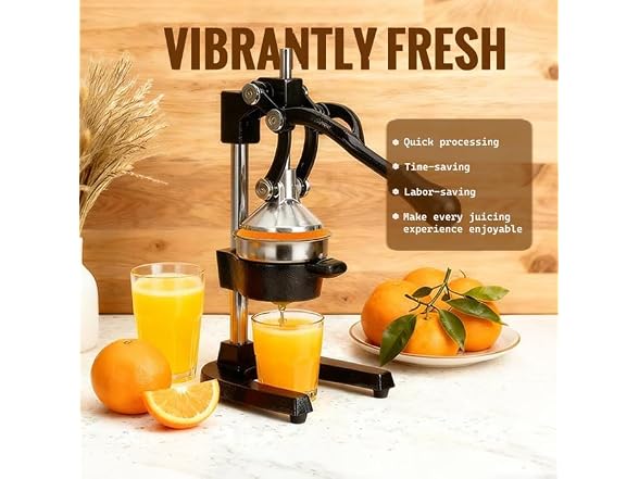 METALBEE Cast Iron Hand Press Juicer
