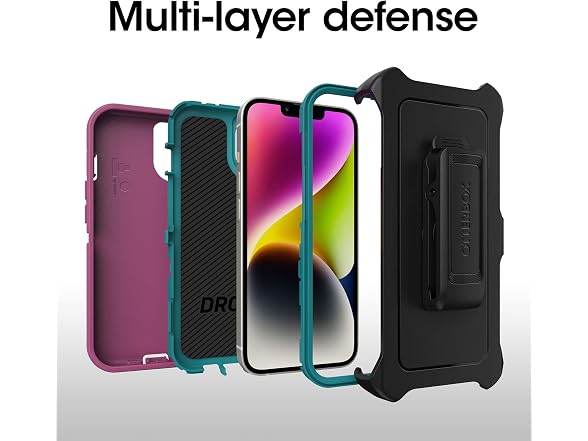 OtterBox iPhone 14 Plus Defender Case Pink