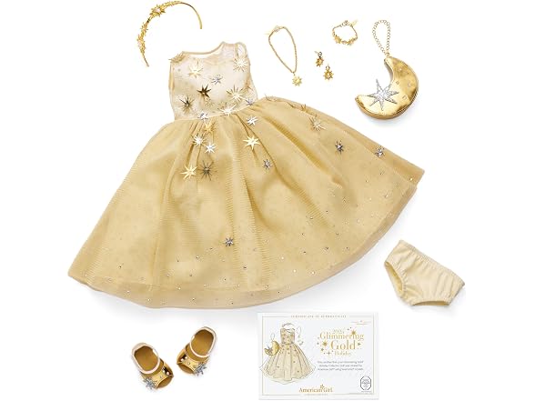American Girl 2025 Glimmering Gold Holiday Collector Doll