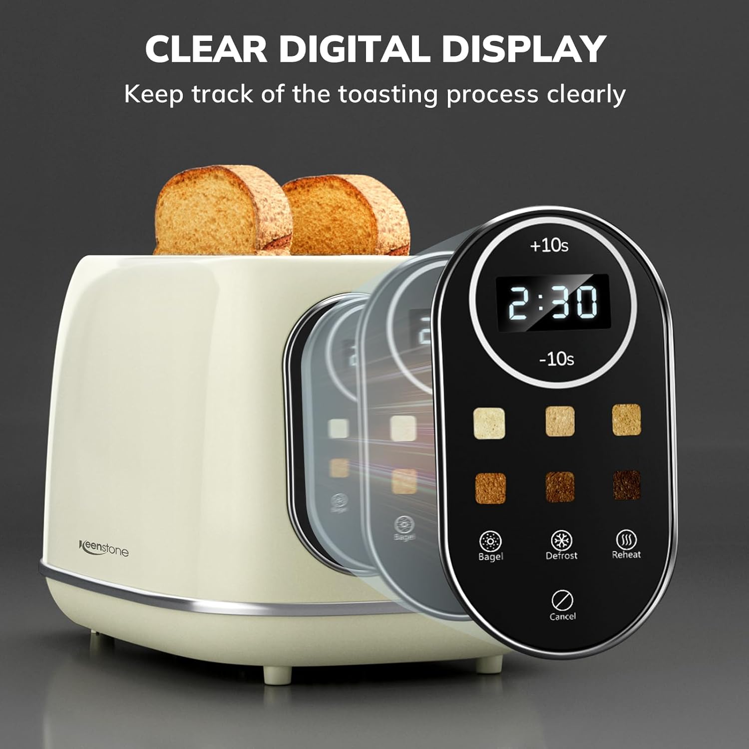 Smart Touch Screen Toaster 2 Slice - Gallery 8