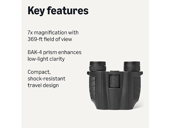 Amazon Basics 7x25 Compact Binoculars