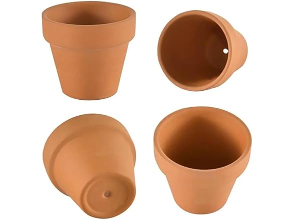 homeemoh GAR-58 10 Pack 2in Terracotta Pots Mini