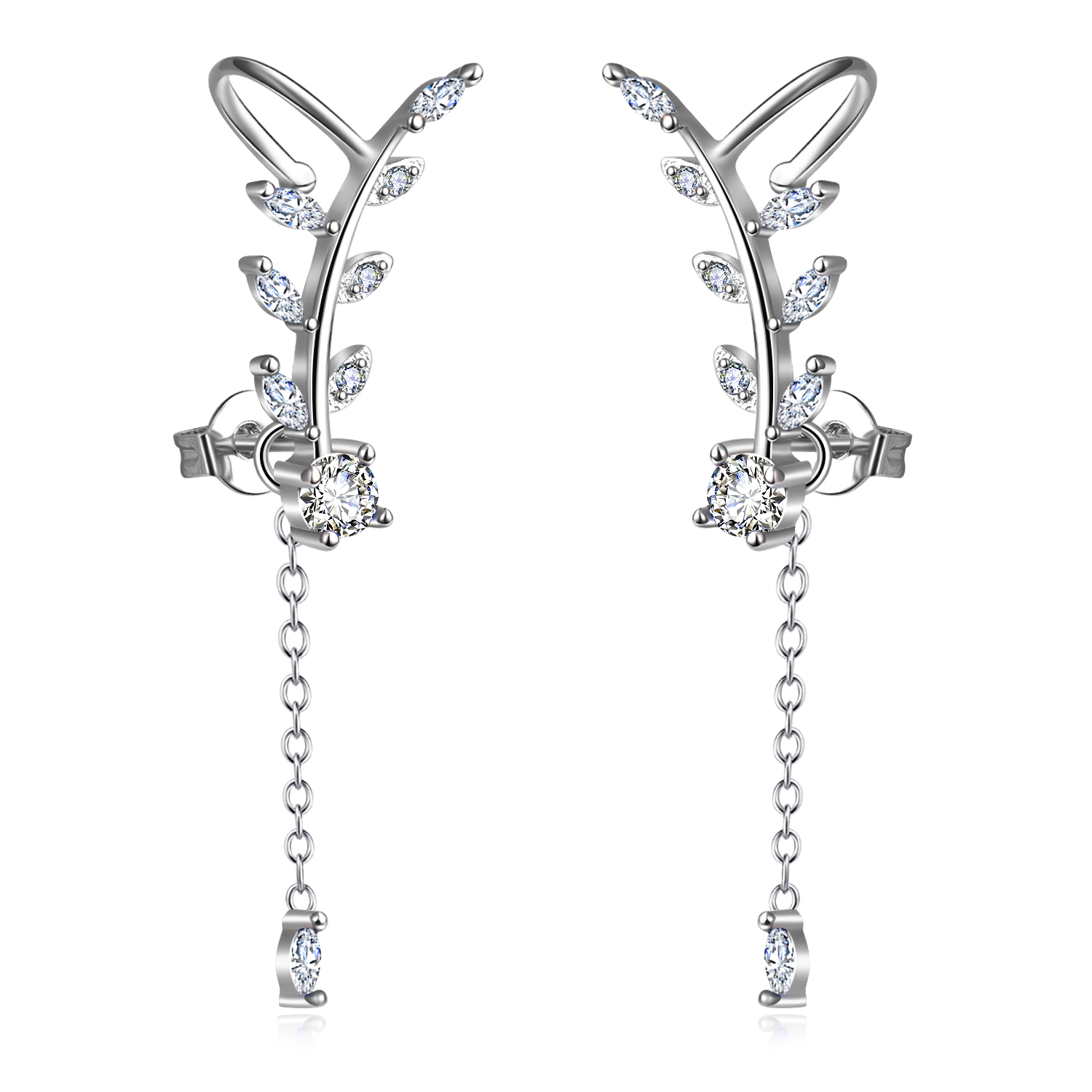 Crystal Climber Drop Earrings - Gallery 3