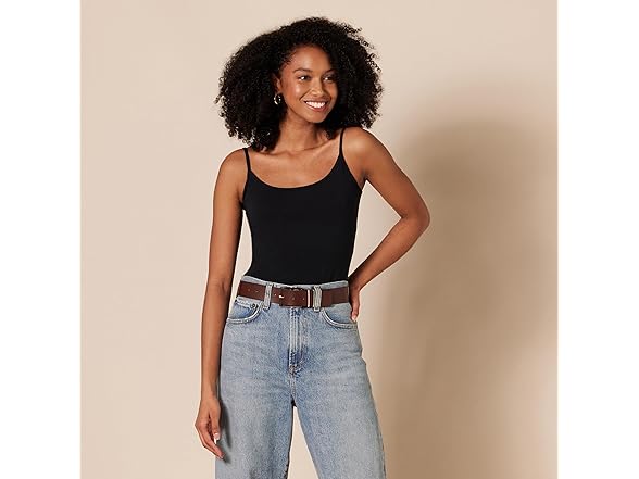 Womens Leather Dress Belt Brown (3X)