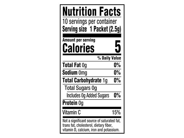 10Ct Crystal Light Sugar-Free Peach Mango Drink Mix