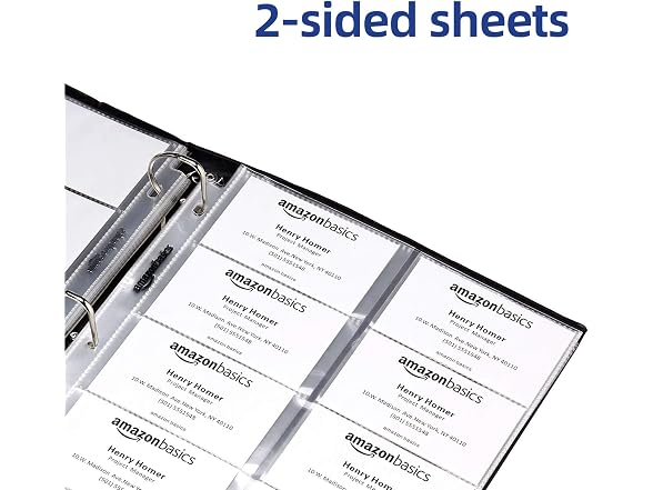 Amazon Basics Business Card Protector Pages, Pack of 500