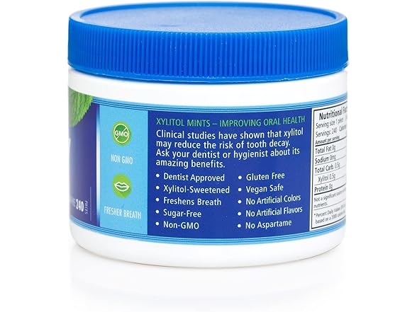 Spry Xylitol Peppermint Sugar Free Candy