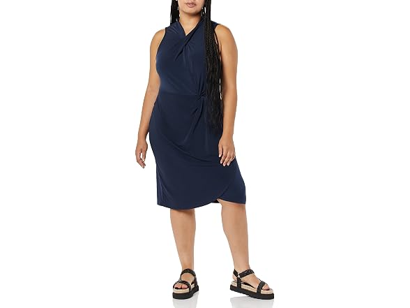 Amazon Essentials Women Sleeveless Crossover Dress