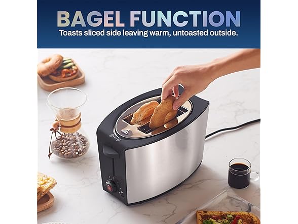 Elite Gourmet ECT2428 Extra Wide 1.25” Toaster