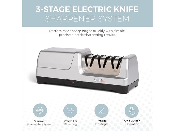 Alpha Living 3-Stage Electric Knife