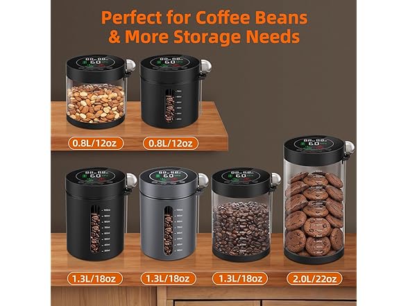 ZDXBO Automatic Vacuum Coffee Canister