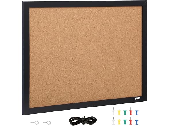 VEVOR Cork Board, 24 x 18 inch