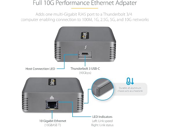 StarTech.com StarTech Thunderbolt 3 to Ethernet