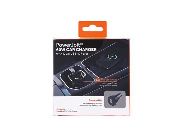 60W Dual USB-C Car Charger
