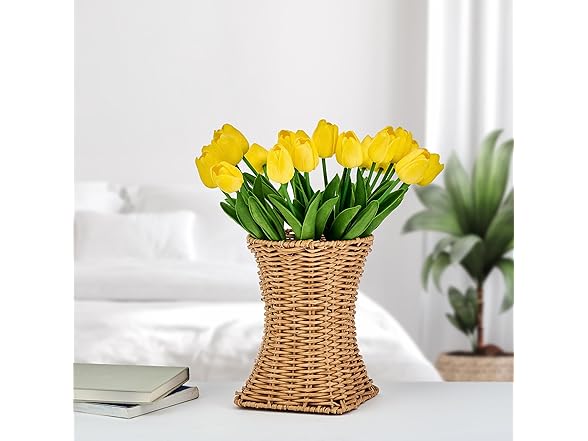 Mikasa Artificial 13" Yellow Tulip Bouquet