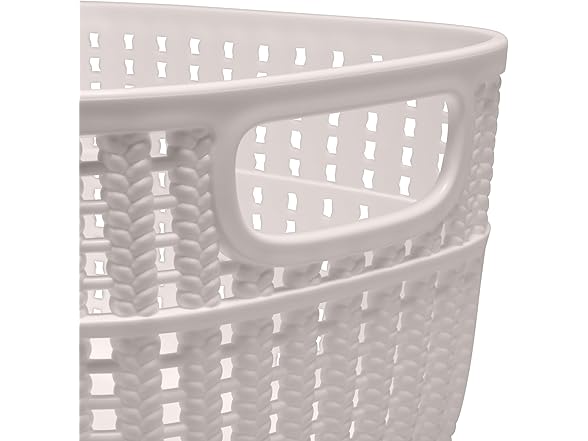 Simplify 2 Tone Sailor Knot Plastic Storage Tote