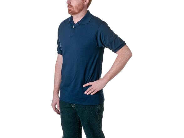 Hanes Men (M) Cotton-Blend EcoSmart® Polo Jersey