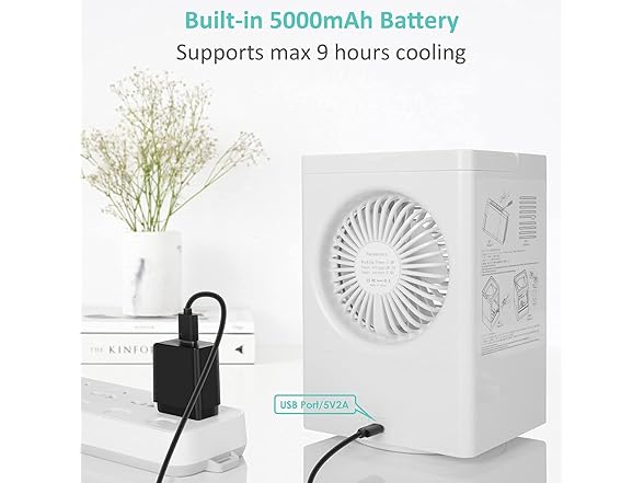 Generic Portable Air Conditioner, 5000mAh