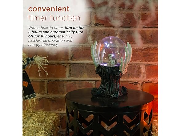 Alpine Corporation Halloween Color Changing LED Crystal Ball