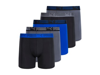 $17.99, Was $32, 43% Off! PUMA Men's 5-Pack Performance Boxer Briefs dealfomo
