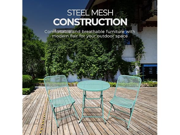 Four Seasons Courtyard Padova Foldable 3 Piece Patio Set