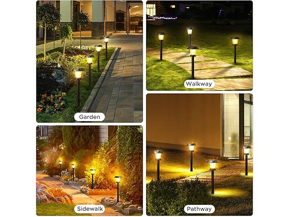 ALEPOD Solar Pathway Lights Outdoor