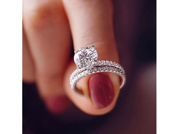 Blueeve Moissanite Engagement Ring Size 7