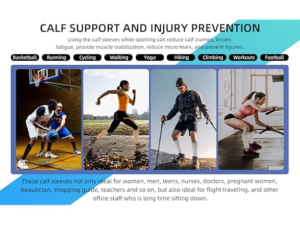 Men and Women Wide Calf Sleeve Brace