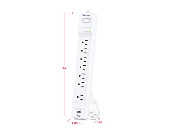 CyberPower P704URC1 7-Outlet Surge Protector