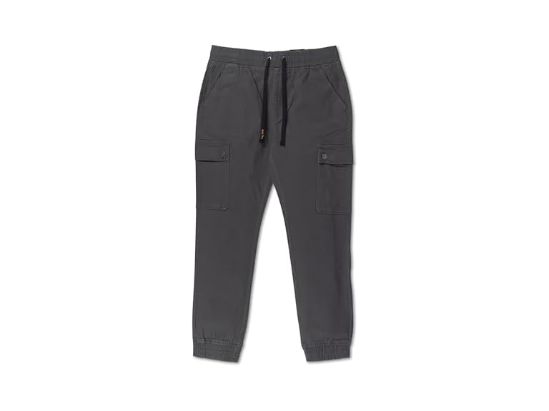 Bay York Men's Stretch Cargo Jogger with Metal Snap Button and Elastic Waist Band
