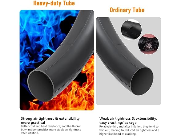700C Bike Tubes, 6-Pack, Presta Valve