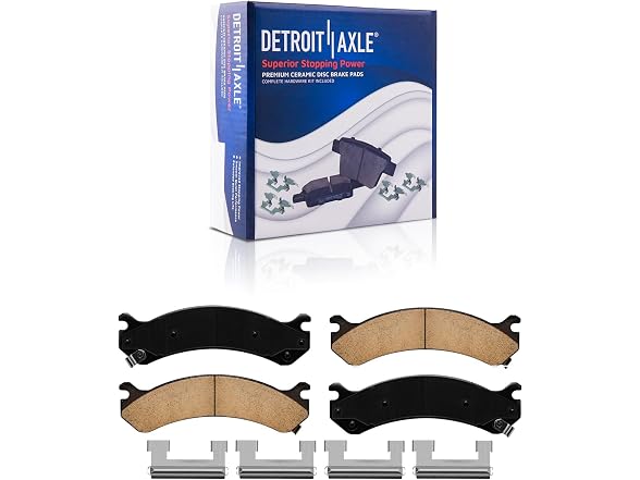 Detroit Axle - 4pc Brake Pads for 1999-200