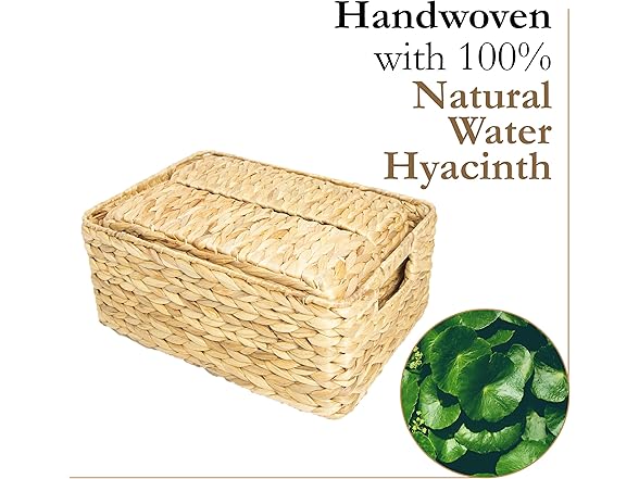 HOMESTEAD Water Hyacinth Storage Baskets